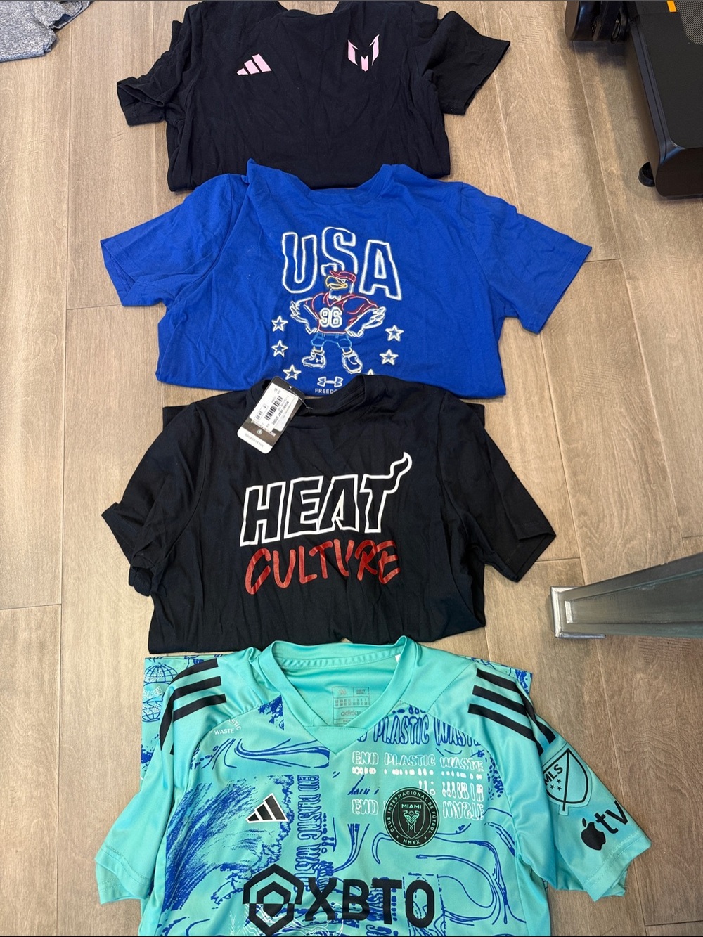 adidas Mint Teal Graphic Soccer Top for Kids